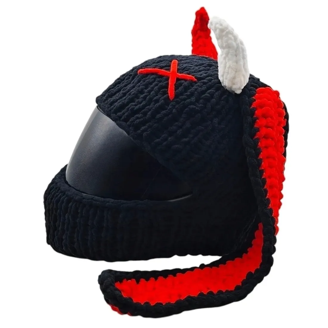 czapka-na-kask-horned-devil-rider-stan-nowy