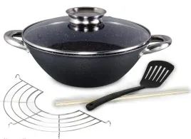 wok-zeliwny-patelnia-32cm-pokrywa-indukcja-marmur