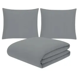 posciel-160x200-jednokolorowa-gladka-2x-poszewka-70x80-suwak-kolor-szary