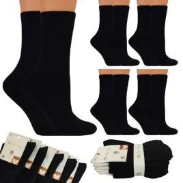 5-x-skarpety-damskie-bezuciskowe-bawelniane-czarne-39-42