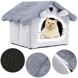 2-x-domek-dla-kota-zwierzopasja-szary-prostokatny-53-cm-x-33-cm-x-33-cm