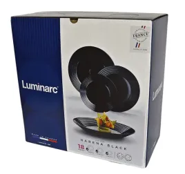 2-x-komplet-zestaw-serwis-obiadowy-talerze-18el-6-osob-czarne-na-prezent