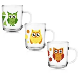 2-x-komplet-kubkow-dla-dziecka-220ml-male-szklaneczki-zestaw-3-szt-sowy