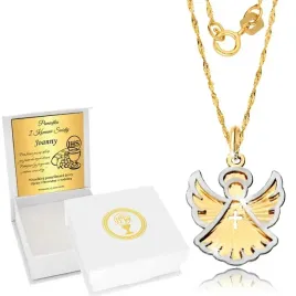 zloty-medalik-lancuszek-585-chrzest-komunia-grawer