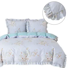 2-x-posciel-z-falbanka-160x200-mikrofibra-cotton-world-3-czesci-w-kwiaty