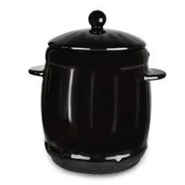 2-x-beczka-kamionkowa-do-kiszenia-3l-hermetyczna-do-ogorkow-czarna-kamionka