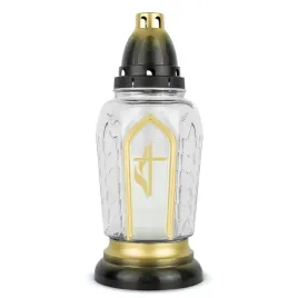 znicz-szklany-z-krzyzem-27-cm-zloty-dp763-znicz-zdobiony-z-wkladem