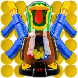 2-x-duza-glodna-kaczka-strzelanie-do-celu-kaczki-2-pistolety-na-kulki-24-k