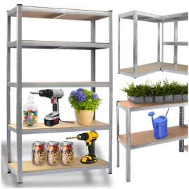 2-x-regal-magazynowy-metalowy-garazowy-5-polek-wciskany-875kg-180x90x40cm-2