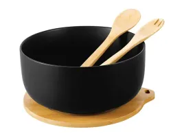 2-x-porcelanowa-miska-do-salatki-35l-czarna-w-zestawie-z-lyzka-i-postawka