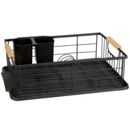 2-x-suszarka-do-naczyn-czarna-ociekacz-na-sztucce-duza