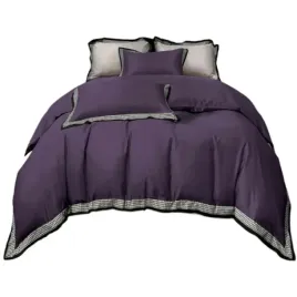 2-x-posciel-200x220-cm-z-falbanka-w-kratke-gruba-cotton-world-fioletowa-3-c