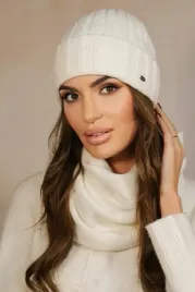 zimowy-komplet-damski-czapka-i-komin-welniany-polski-ecru-zestaw-tahira