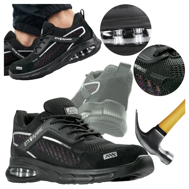 Buty robocze Sneakersy męskie S1 BHP z Podnoskiem Oddychające Lekkie r. 40