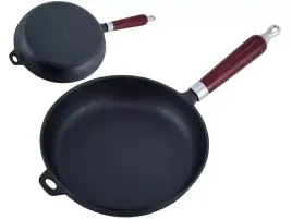 2-x-patelnia-zeliwna-ciezka-26-cm-indukcja-gaz-kamille