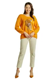 bluzka-damska-sweter-miekki-z-bawelny-rozmiar-l-xl-pomaranczowa-flawia