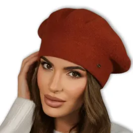 rudy-welniany-beret-damski-elegancki-na-wysokiej-nozce-polski-kamea-kiang