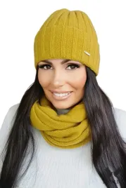 klasyczny-limonkowy-komin-golf-damski-welniany-polski-kaema-tahira-70x35cm