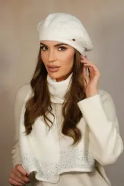 komplet-damski-beret-i-szalik-zdobiony-cekinami-polski-bialy-zestaw-piwonia
