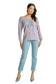 bluzka-damska-sweterek-rekawy-3-4-dekolt-w-serek-l-xl-natali-lawendowa