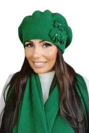 beret-damski-zimowy-welniany-kwaity-z-cyrkoniami-polski-zielony-salima