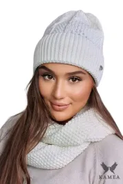 ecru-zimowa-czapka-damska-grube-sploty-jednolita-barwa-kamea-safona