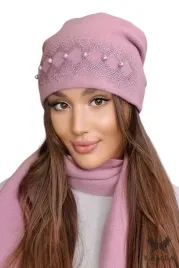 czapka-damska-welniana-lsniace-dzety-i-perly-polska-iman-kolor-ash-rose