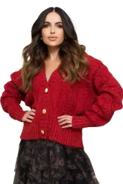 czerwony-sweter-sweterek-kardigan-ze-zlota-nicia-polski-karmen-oversize