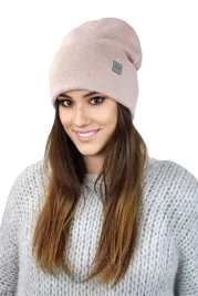 rozowa-czapka-beanie-damska-meska-uniwersalna-z-podszewka-kamea-sally