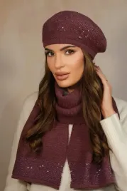 komplet-damski-beret-i-szalik-cekiny-polski-zestaw-piwonia-kolor-burgund