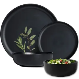 2-x-komplet-porcelana-zestaw-serwis-obiadowy-talerze-26el-6-osob-czarne-art