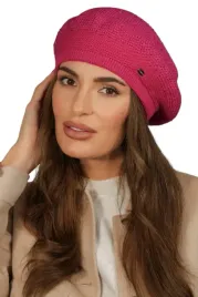 malinowy-beret-damski-cekinowy-wklad-miekki-polar-polski-kamea-piwonia