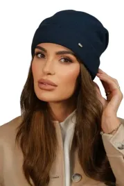 welniana-czapka-damska-beanie-z-wywinieciem-polska-granatowa-kamea-krokus