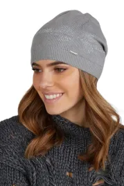 zimowa-czapka-damska-beanie-lsniacy-wzor-polska-szara-kamea-monnari-14