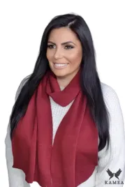 bordowy-zimowy-damski-szalik-szal-06-cieply-polski-kamea-160-x-30-cm