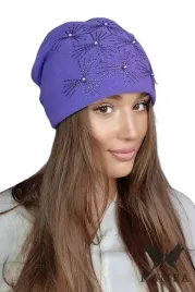 zimowa-czapka-damska-beanie-lsniace-dzety-koraliki-polska-huma-fioletowa