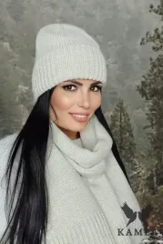 czapka-damska-szerokie-wywiniecie-grube-sploty-polska-ecru-kamea-raisa