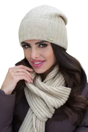 bezowy-szalik-04-damski-zimowy-welniany-w-prazek-polski-kamea-213-x-43-cm