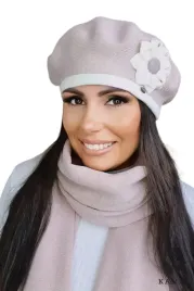 beret-damski-zimowy-rozowy-ozdobny-duzy-kwiat-polski-kamea-dahlia