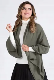 khaki-zimowy-damski-szalik-01-duzy-szal-welniany-polski-185-x-65-cm