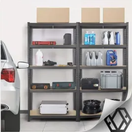 2-x-regal-magazynowy-metalowy-garazowy-5-polek-wciskany-875kg-180x90x40cm-2