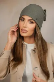 zimowa-welniana-czapka-khaki-z-kokarda-w-panterke-polska-kamea-kiku
