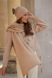 camelowa-zimowa-welniana-czapka-z-kokarda-w-panterke-polska-kamea-kiku