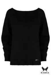 sweter-przeswitujacy-swetr-wyciecie-na-plecach-polski-sara-oversize-czarny