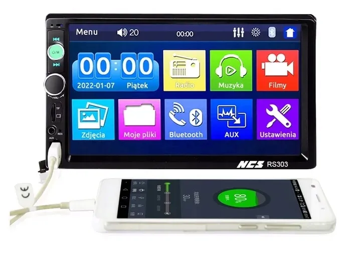 radio-2din-ekran-7-usb-samochodowe-sd-mp3-kamera-kod-producenta-ncs-rs-303-stan-nowy