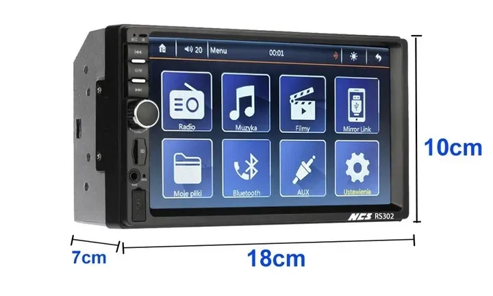radio-2din-ekran-7-usb-samochodowe-sd-mp3-bt-stan-opakowania-oryginalne