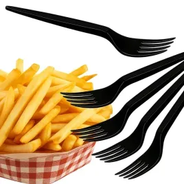 widelce-plastikowe-wielorazowe-czarne-grillowe-8-sztuk-widelec-grill