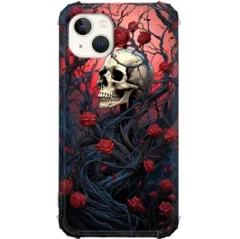 etui-do-iphone-15-plus-antishock-case-wzmocnione-rogi-goth-czaszki-mix-wz