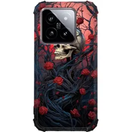 etui-do-xiaomi-14-antishock-case-wzmocnione-rogi-ochrona-goth-czaszki-wzory