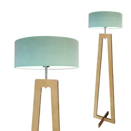 lampa-stojaca-podlogowa-drewniana-mietowa-led-e27-z-abazurem-welurowa-modna